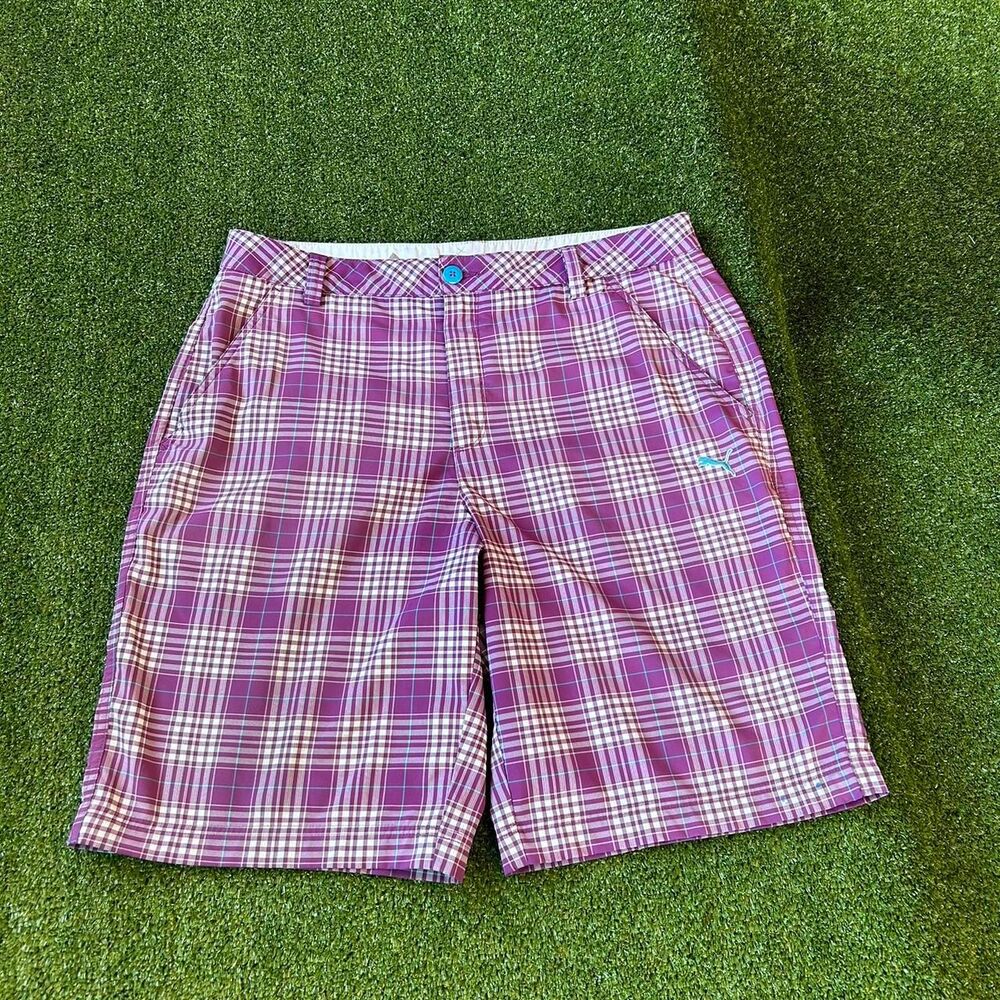 Puma Men's Purple and Pink Shorts